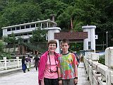 07 Charlotte Ryan And Peter Ryan On Friendship Bridge Between Kodari Nepal And Zhangmu Tibet After passing through the Nepalese border formalities in July 2006, Charlotte Ryan and Peter Ryan cross the Friendship Bridge between Kodari in Nepal and Zhangmu in Tibet.